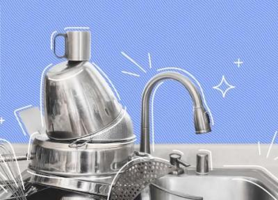 10 روش سریع و موثر براق کردن ظروف استیل